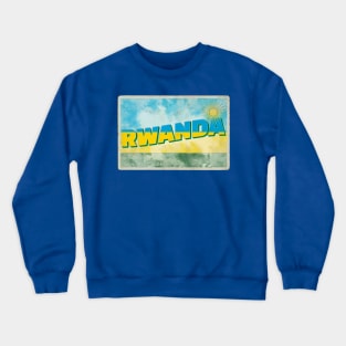 Rwanda Vintage style retro souvenir Crewneck Sweatshirt